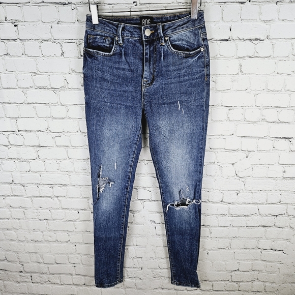 BDG URBAN OUTFITTERS | Twig high rise skinny stretch distressed busted jeans - Picture 4 of 9